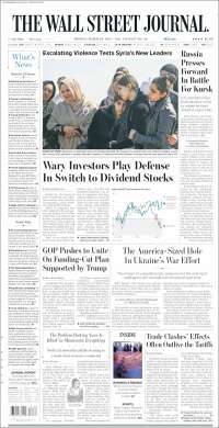 Portada de Wall Street Journal (USA)