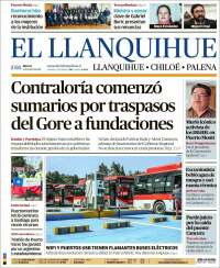 Portada de El Llanquihue (Chile)