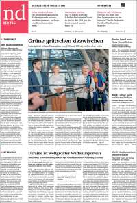 Portada de Neues Deutschland (Alemania)