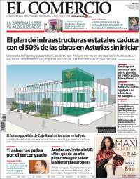 Portada de El Comercio - Gijón (España)