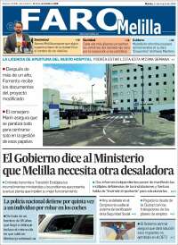 Portada de El Faro de Melilla (España)