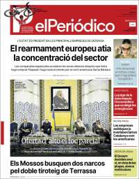 Portada de El Periódico de Catalunya (España)