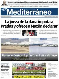 Portada de El Periódico Mediterraneo (España)