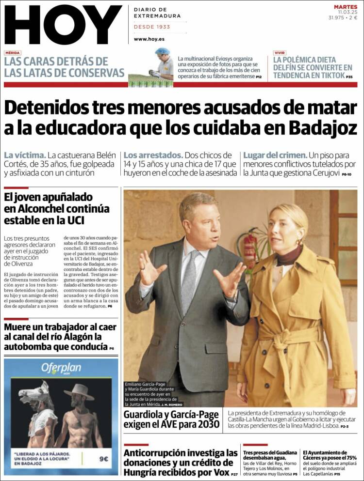 Portada de Hoy - Badajoz (España)