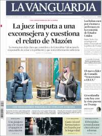 Portada de La Vanguardia (España)