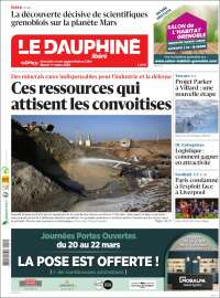 Portada de Le Dauphiné Libéré (Francia)