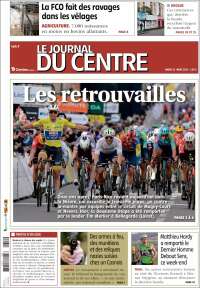 Portada de Le Journal du Centre (Francia)