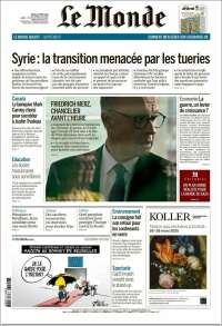 Portada de Le Monde (Francia)