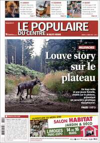 Portada de Le Populaire du Centre (Francia)