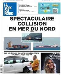 Portada de La Voix du Nord (Francia)