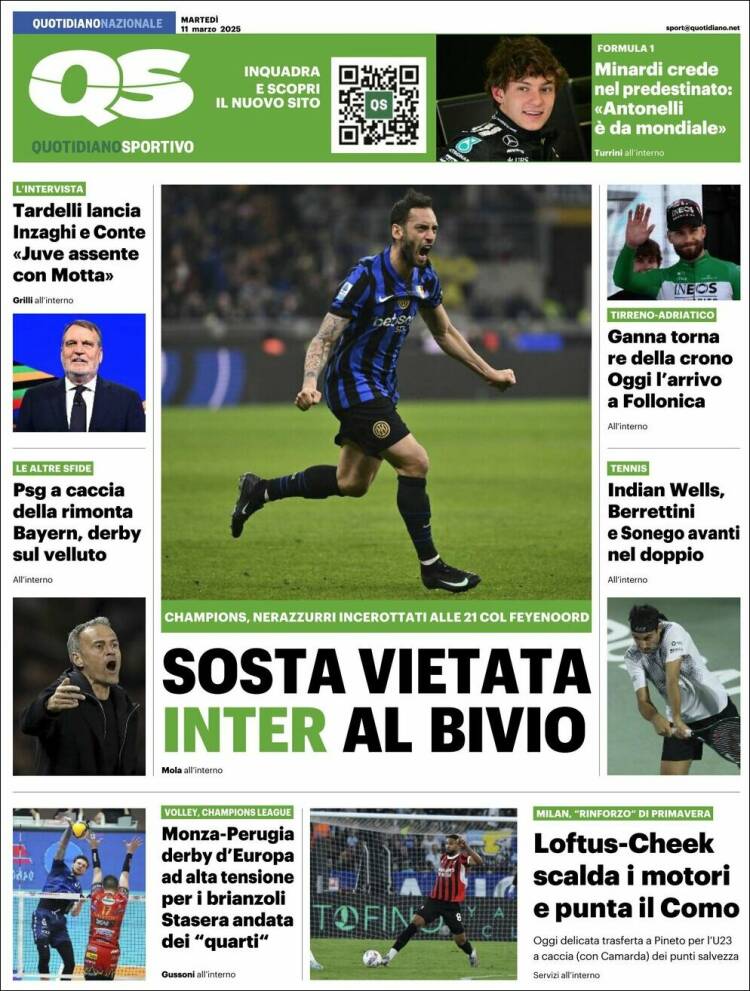 Portada de Quotidiano Sportivo (Italia)