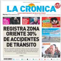 Portada de La Crónica de Baja California (México)