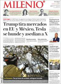 Portada de Milenio - Jalisco (México)