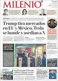 Portada de Milenio de Monterrey (México)