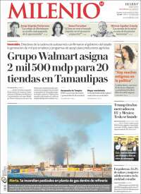 Portada de Milenio - Tamaulipas (México)