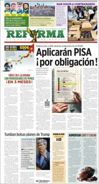 Portada de Reforma (México)