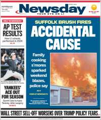 Portada de Newsday (USA)