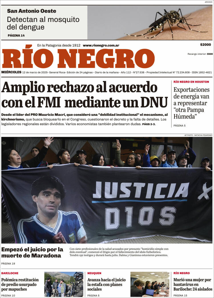 Portada de Rio Negro (Argentina)