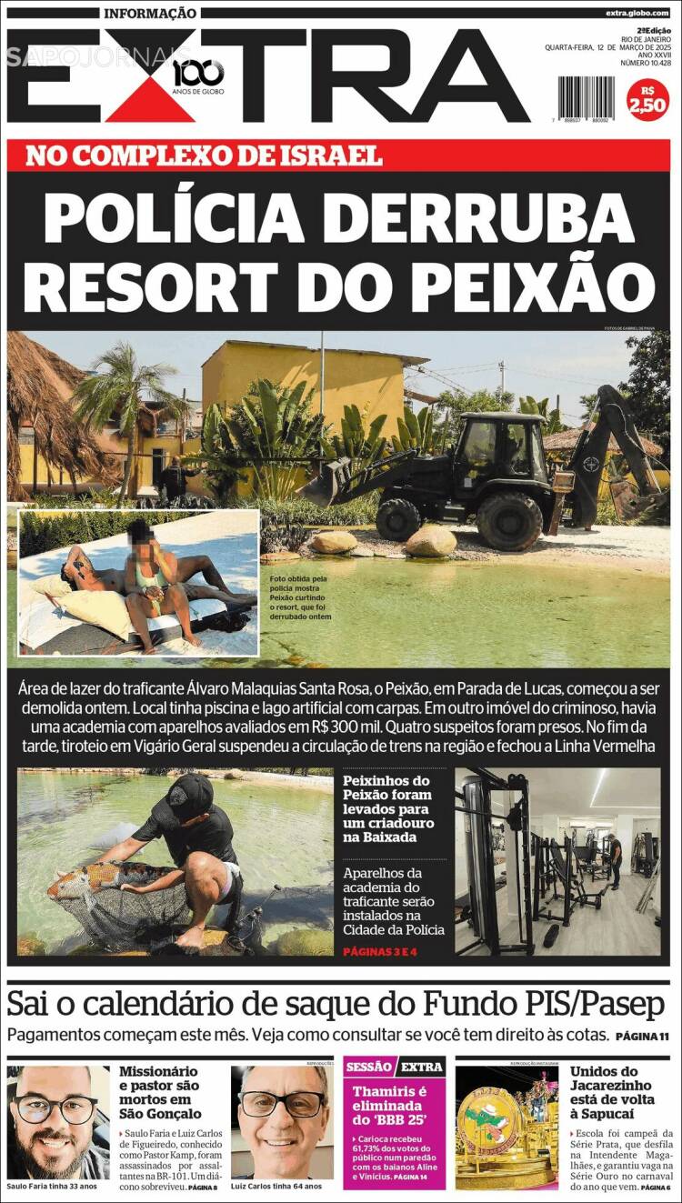 Portada de Extra (Brasil)