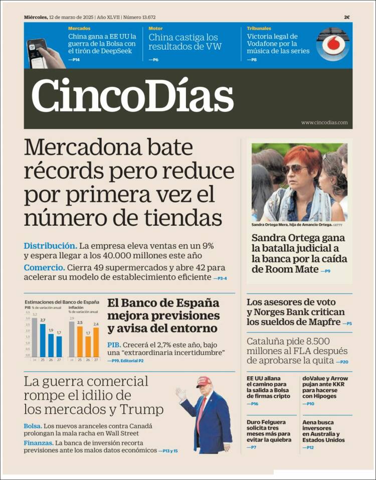 Portada de Cinco Días (Espa&ntilde;a)