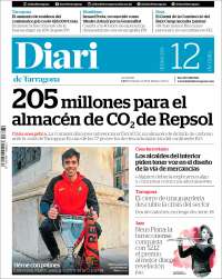 Portada de Diari de Tarragona (España)