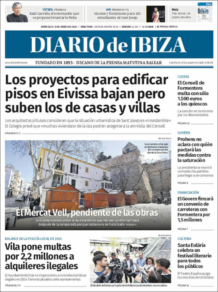 Portada de Diario de Ibiza (España)