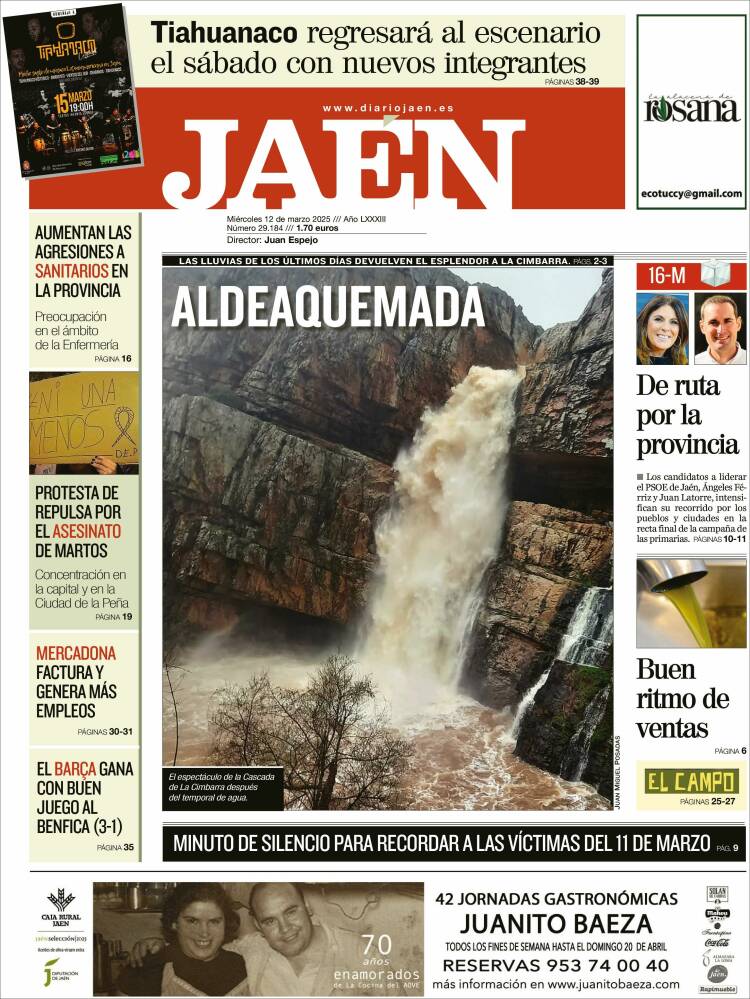 Portada de Diario Jaén (España)