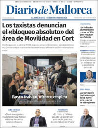 Portada de Diario de Mallorca (España)