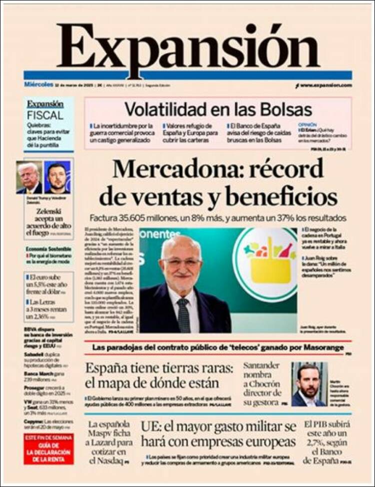 Portada de Expansión (Espa&ntilde;a)