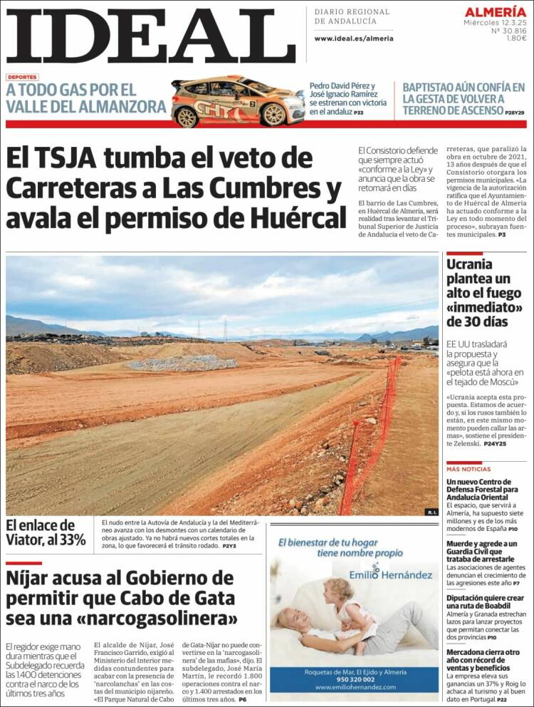 Portada de Ideal Almeria (España)