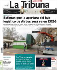 Portada de La Tribuna de Albacete (España)