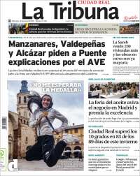 Portada de La Tribuna de Ciudad Real (España)