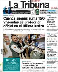 Portada de La Tribuna de Cuenca (España)