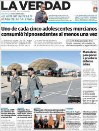 Portada de La Verdad de Murcia (España)