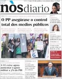 Portada de Nòs Diario (España)