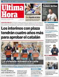 Portada de Última Hora (España)