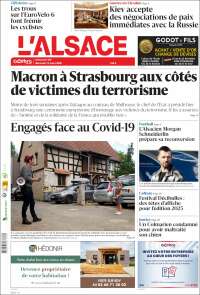 Portada de Journal L'Alsace (Francia)