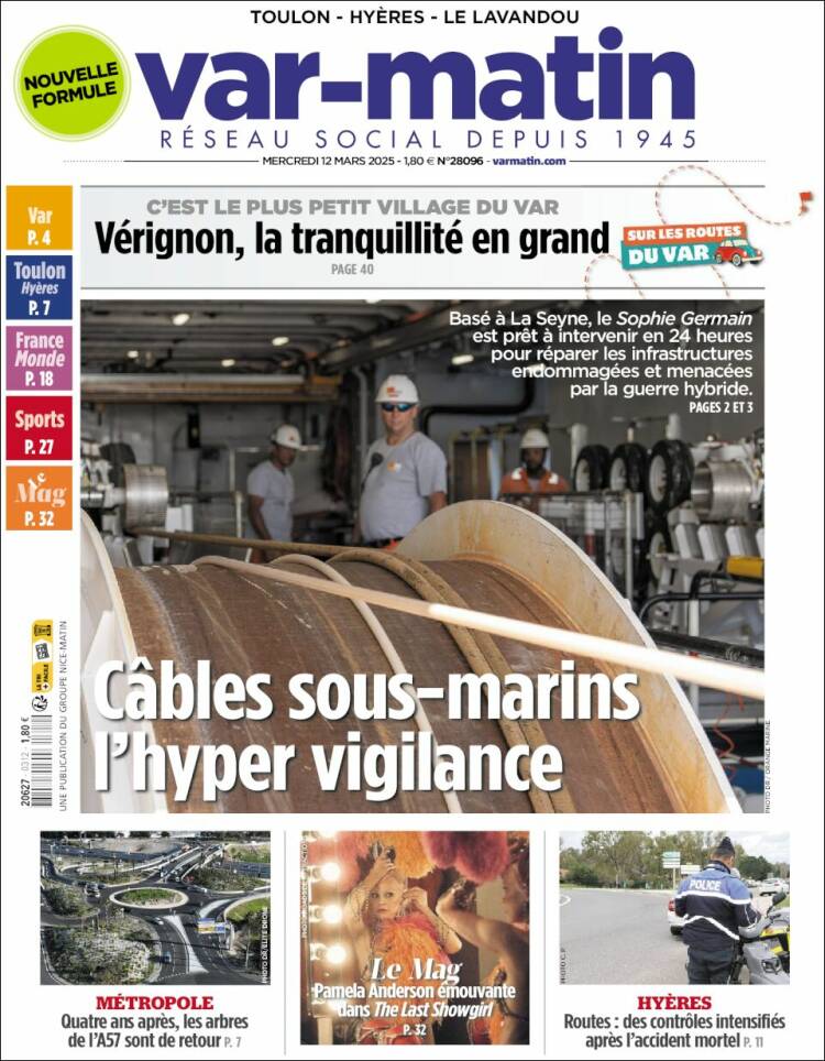 Portada de Var-Matin (Francia)