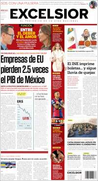 Portada de Excelsior (México)