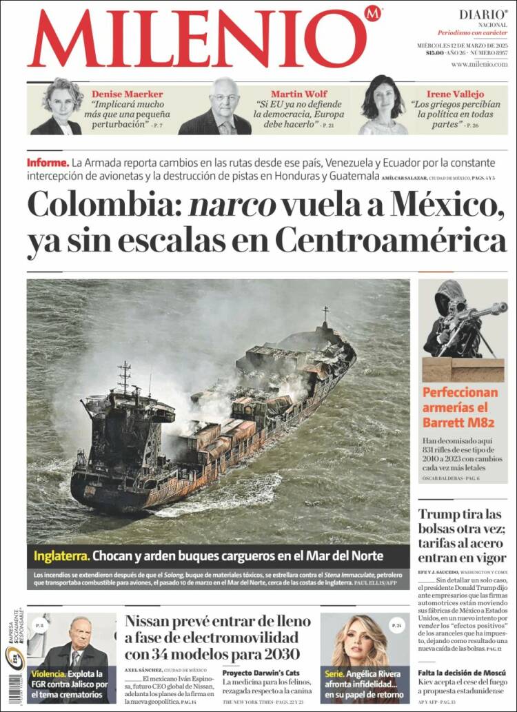 Portada de Milenio (México)