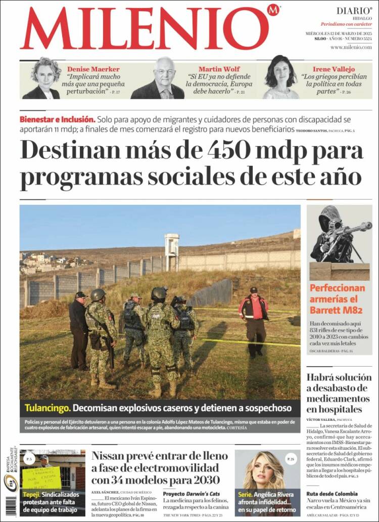 Portada de Milenio de Hidalgo (México)