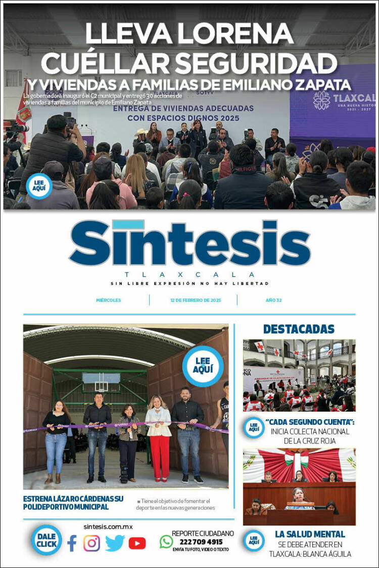 Portada de Síntesis de Tlaxcala (México)