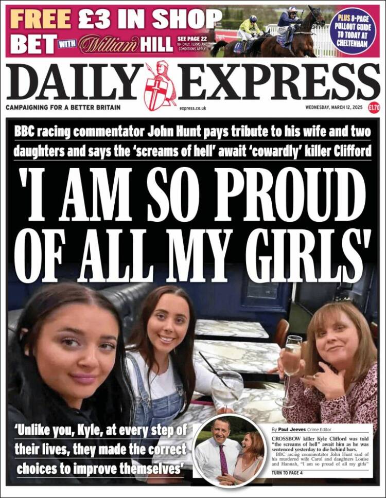 Portada de Daily Express (Reino Unido)