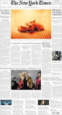 Portada de New York Times (USA)