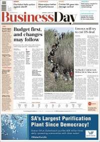 Portada de Business Day (South Africa)