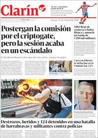 Portada de Clarín (Argentina)