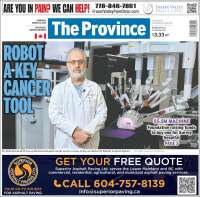 Portada de The Province (Canadá)