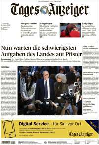 Portada de Tages-Anzeiger (Suiza)