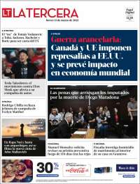 Portada de La Tercera (Chile)