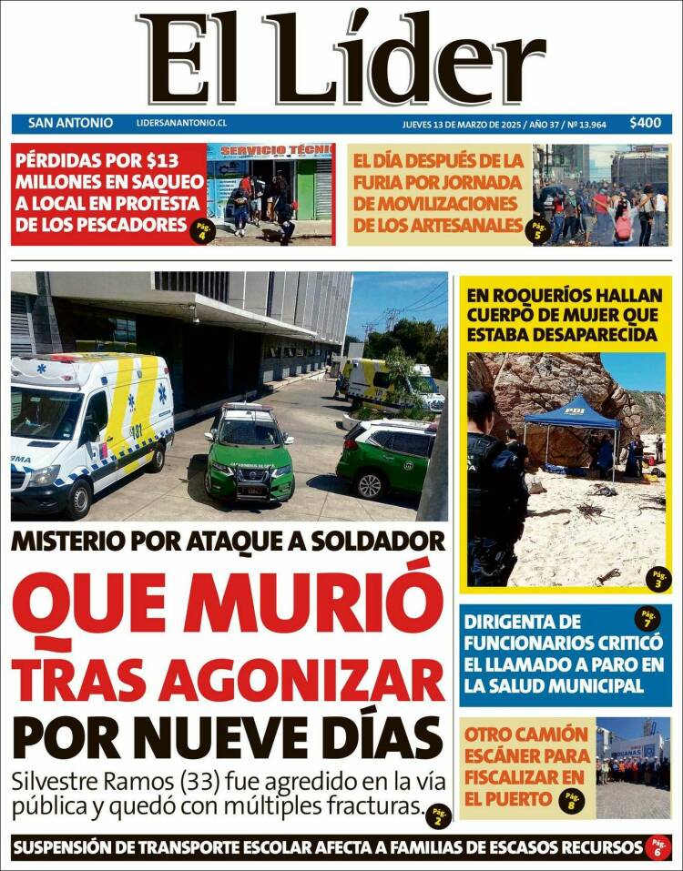 Portada de Lider de San Antonio (Chile)